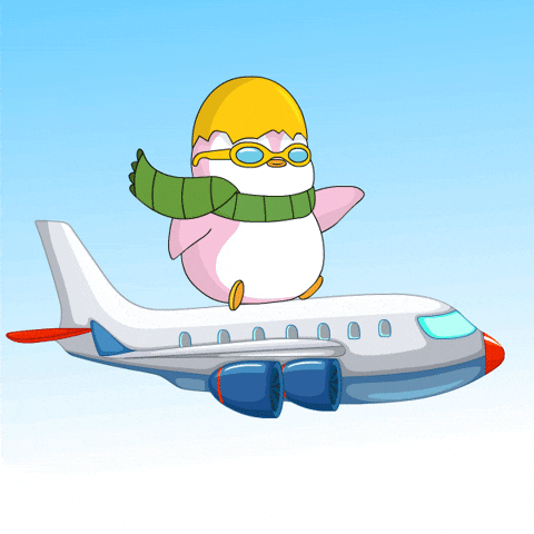 GIF de départ du bureau par Pudgy Penguins