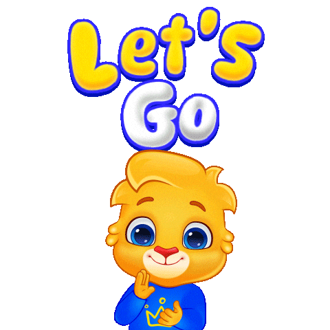 Excited Lets Go Sticker by Lucas and Friends by RV AppStudios