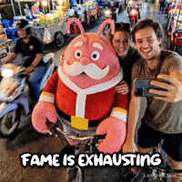 Fame Exhausting GIF by LobsterClaus