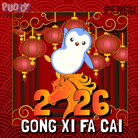 Chinese New Year Penguin GIF by Pudgy Penguins
