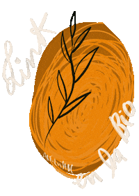 artluisabc link bio ojo planta Sticker