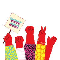 Demonstration Sticker by DGB NRW