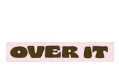 Who Cares Over It Sticker by Manon Louart