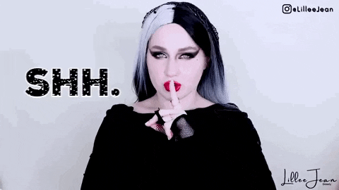 No Talking Silence GIF by Lillee Jean
