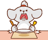 Hungry Dinner Sticker by j.pictures