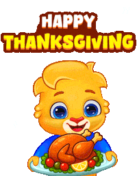 Thanks Giving Thank You Sticker by Lucas and Friends by RV AppStudios