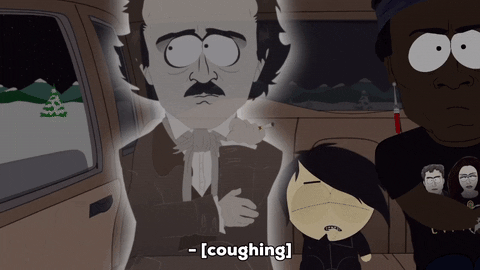 edgar allen poe ghost GIF by South Park 