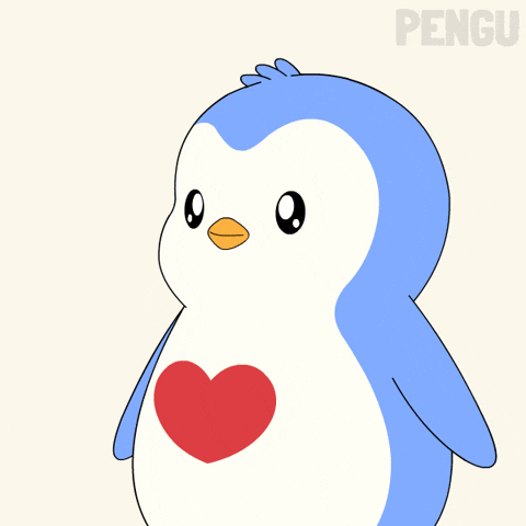 I Love You Hearts GIF by Pudgy Penguins