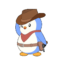 Wild West Penguin Sticker by Pudgy Penguins