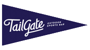 tailgatebk football flag bar brooklyn Sticker