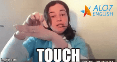 touch total physical response GIF by ALO7.com