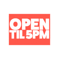 We Are Open Closing Time Sticker by Sheds Direct Ireland