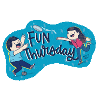 Friday Thursday Sticker by Alicia Souza