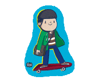 Skate Sticker by Alicia Souza
