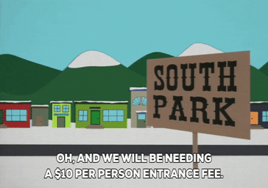 buildings exterior shot GIF by South Park 