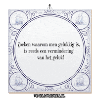 Moment Geluk Sticker by Tegelspreuken.nl