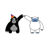 Happy Best Friends Sticker by ART-ZOO