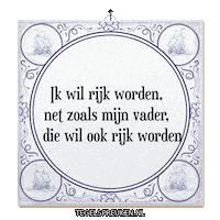Wijsheid Spreuk Sticker by Tegelspreuken.nl