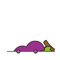 Grape Sticker by ノーイン株式会社
