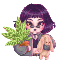 Neon Plants Sticker