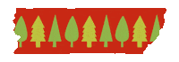 Christmas Tree Tape Sticker by Meroware