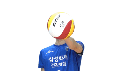 Sport Wink Sticker by SAMSUNG BLUEFANGS VOLLEYBALL CLUB