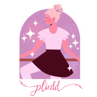 pliedd ballet barre plie Sticker