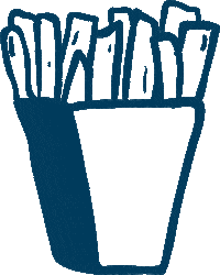 BurgersdePapa fries fastfood potatoes frenchfries Sticker