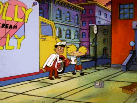 hey arnold nicksplat GIF