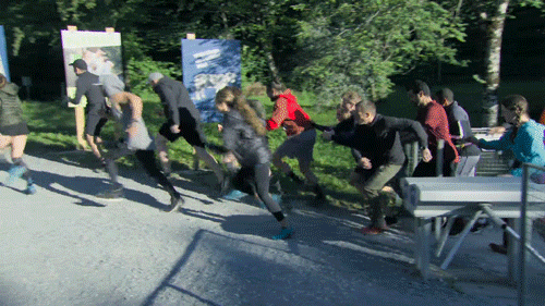 cbs giphyupload running the amazing race GIF