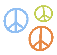 Peace 60S Sticker by By Sauts // Alex Sautter (formerly Pretty Whiskey)