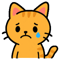 Sad Cat Sticker