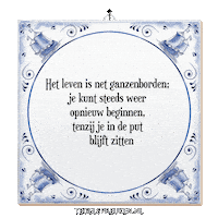 Nl Put Sticker by Tegelspreuken.nl