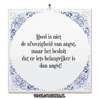 Humor Angst Sticker by Tegelspreuken.nl