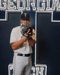 Georgia Tech Baseball GIF by Georgia Tech Yellow Jackets