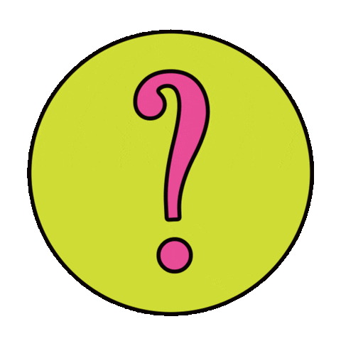 Question Mark Sticker by makeus_ent