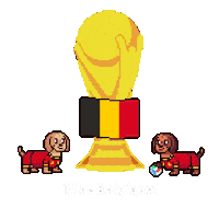 World Cup Belgium Sticker by HotDogs