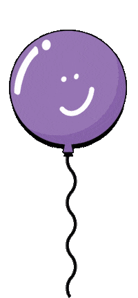 V Balloon Sticker