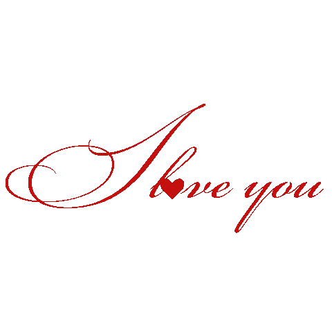 I Love You Надпись Sticker