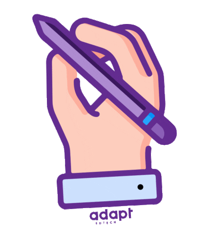Lapis Escrever Sticker by Adapt Edtech