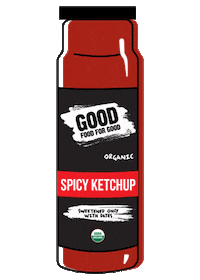 Good_Food_For_Good ketchup noaddedsugar goodfoodforgood spicyketchup Sticker