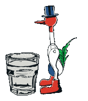 Bird Drinking Sticker by Trinity Distribution