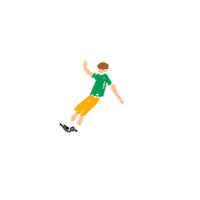 sport skateboarding Sticker by Studio Dyn
