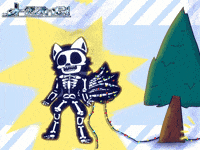 dangerzonee christmas cartoon shock tree GIF