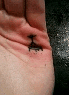 hand tattoo GIF