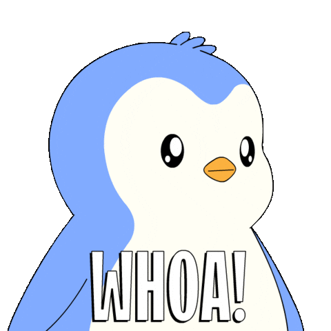 No Way Wow Sticker by Pudgy Penguins