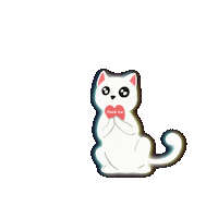 moonandace love cat hungry sleep Sticker