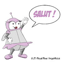 RoyalRiverMusik hello hi hey robot Sticker