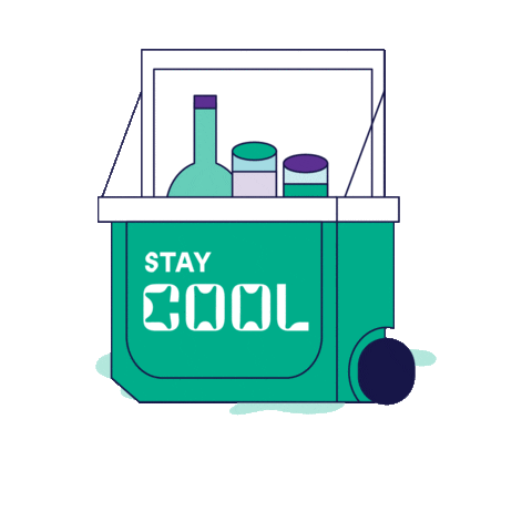 Chilling Stay Cool Sticker by Another Colour®