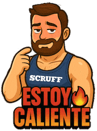 Woof Caliente Sticker by SCRUFF